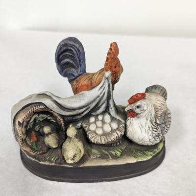 Porcelain F E I INC. 1985 Rooster Figurine