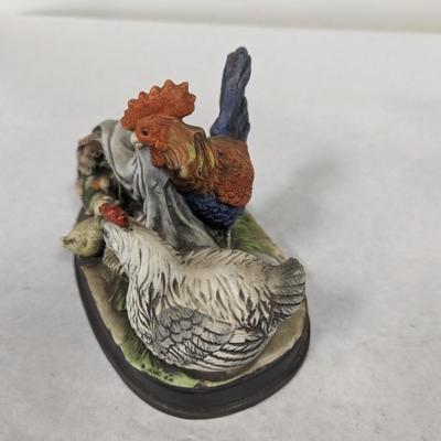 Porcelain F E I INC. 1985 Rooster Figurine