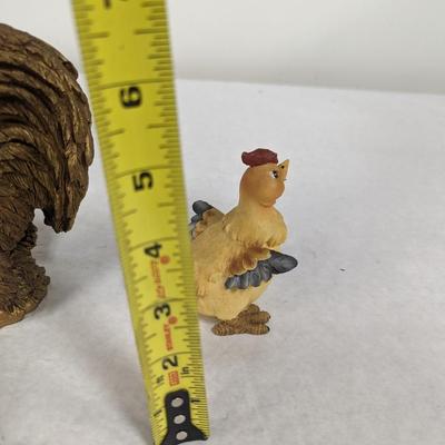 Rooster & Chick Figurine