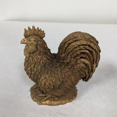 Rooster & Chick Figurine