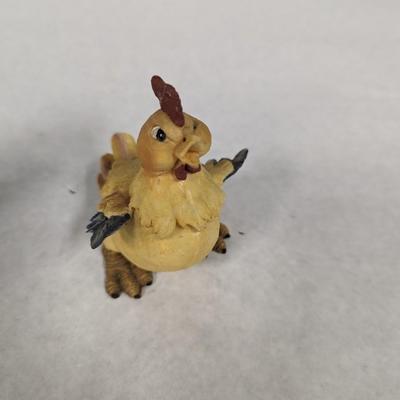 Rooster & Chick Figurine