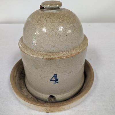 Salt Glaze Pottery Stoneware #4 Chicken Feeder
