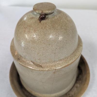Salt Glaze Pottery Stoneware #4 Chicken Feeder