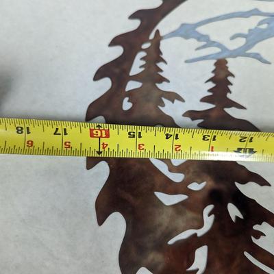 Metal Saw Blade Wall Art Moose