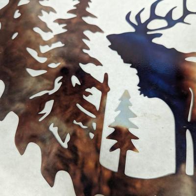 Metal Saw Blade Wall Art Moose