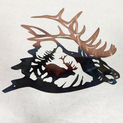 Metal Wall Art Moose