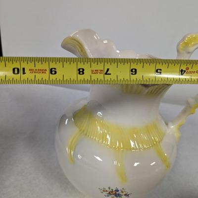 Vintage Pottery Pitcher & Wash Basin Bowl