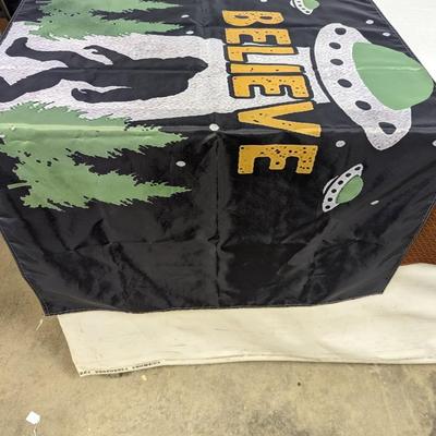 Bigfoot UFO Aliens Believe Flag 3x5