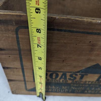 Vintage Roast Beef Wooden Box