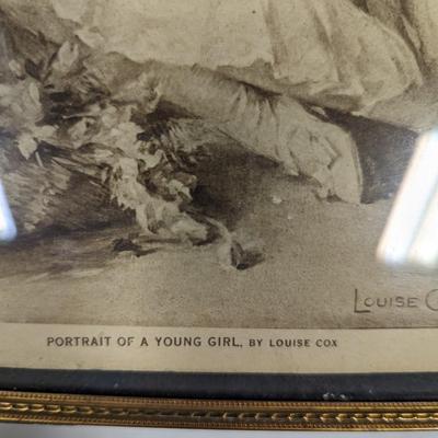 Portrait of a Young Girl by Louise Cox Print
