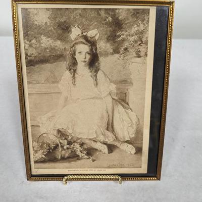 Portrait of a Young Girl by Louise Cox Print