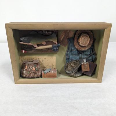 Miniature Fishing Gear Shadow Box