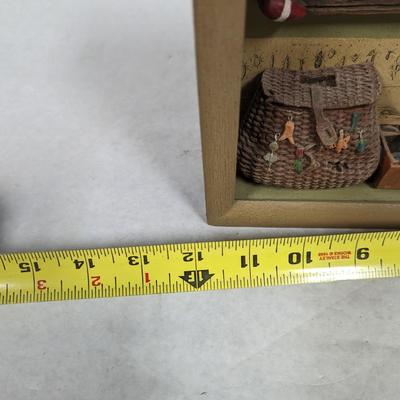Miniature Fishing Gear Shadow Box