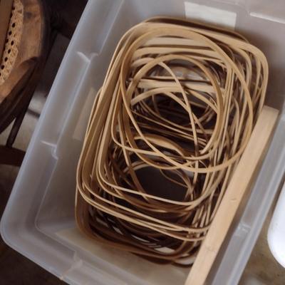 Collection of Basket Weaving Supplies- Reed and Handles