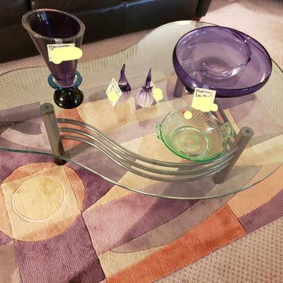 Kidney Glass Table