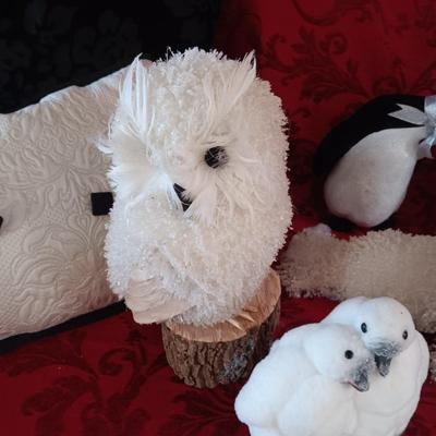 PENGUINS, OWLS, SEALS AND THROW PILLOWS