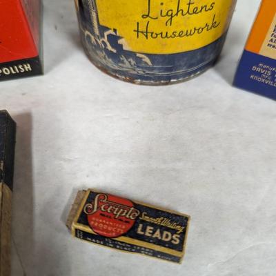 Vintage Advertising Collection Wizard Ointment Bixby Jet-Oil Lighthouse Cleanser Visualizer Choice A