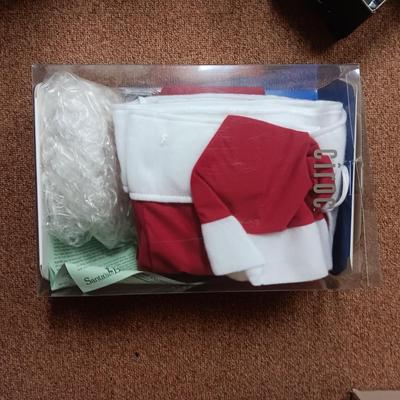 6 FOOT ANIMATED DANCING SANTA AND AN ADULT SANTA COSTUME