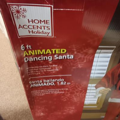6 FOOT ANIMATED DANCING SANTA AND AN ADULT SANTA COSTUME