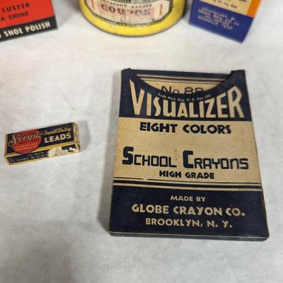 Vintage Advertising Collection Wizard Ointment Bixby Jet-Oil Octagon Cleanser Visualizer Choice B