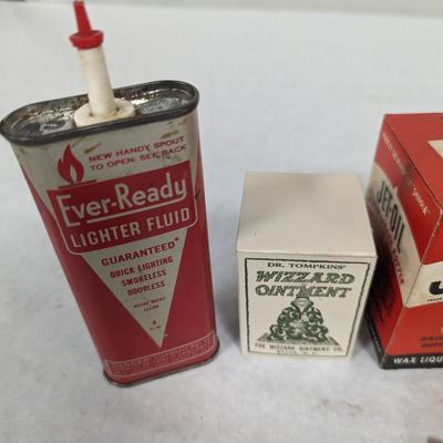 Vintage Advertising Collection Wizard Bixby Jet-Oil Ever-Ready Lighter Fluid Lighthouse Cleanser Try me Oil Choice E