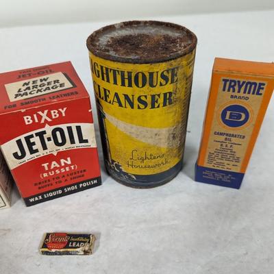 Vintage Advertising Collection Wizard Bixby Jet-Oil Ever-Ready Lighter Fluid Lighthouse Cleanser Try me Oil Choice E