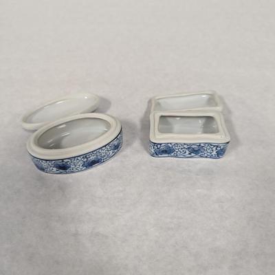 Blue & White Trinket Boxes