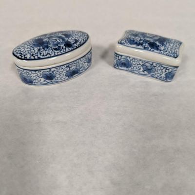 Blue & White Trinket Boxes