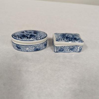 Blue & White Trinket Boxes