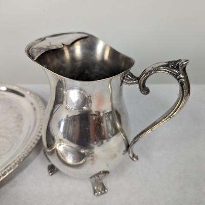 Eaton Silver Plate Platter Leonard Coffee Pot