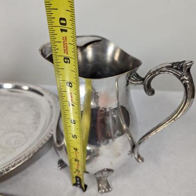 Eaton Silver Plate Platter Leonard Coffee Pot