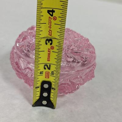 Fenton Floral Covered Trinket Box