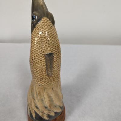Genuine Hand Carved Buffalo Horn Fish