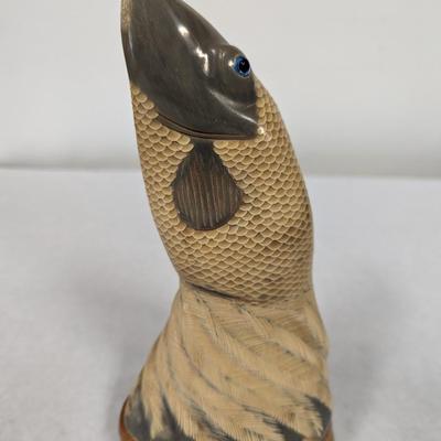 Genuine Hand Carved Buffalo Horn Fish