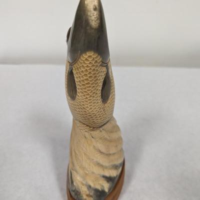 Genuine Hand Carved Buffalo Horn Fish