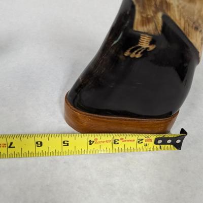 Genuine Hand Carved Buffalo Horn Eagle