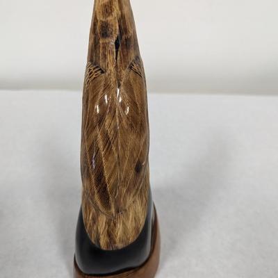 Genuine Hand Carved Buffalo Horn Eagle