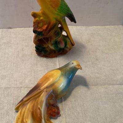 Vintage Wall Pocket and Statue