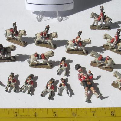 Lot of Vintage Painted Lead Soldiers and Horses