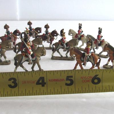 Lot of Old Painted Lead Toy Soldiers and Horses