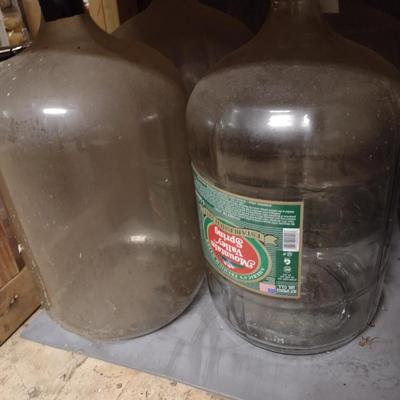 Pair of Glass Demijohns (Choice B)