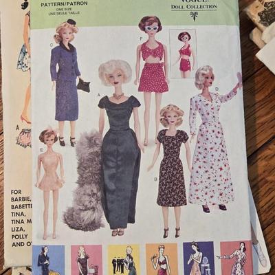 Vintage Doll Clothing Patterns for Barbie