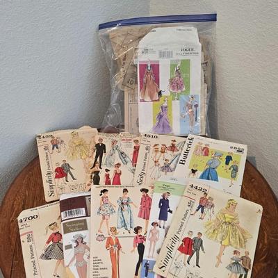 Vintage Doll Clothing Patterns for Barbie