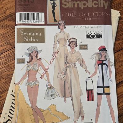 Vintage Doll Clothing Patterns for Barbie