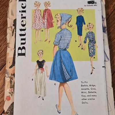 Vintage Doll Clothing Patterns for Barbie