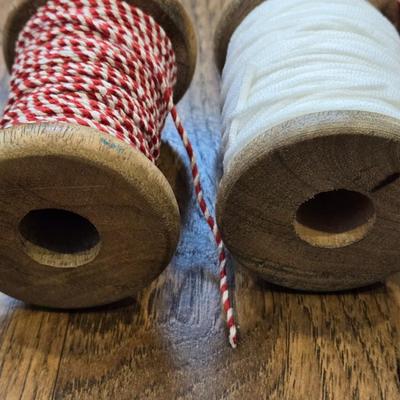 Ribbon, Trim and Baker's Twine on 4" Wood Spools