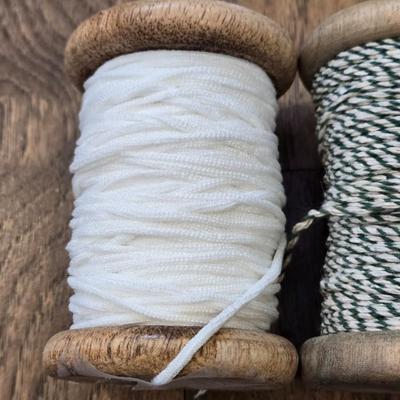 Trimmings & Baker's Twine on 4" Wood Spools