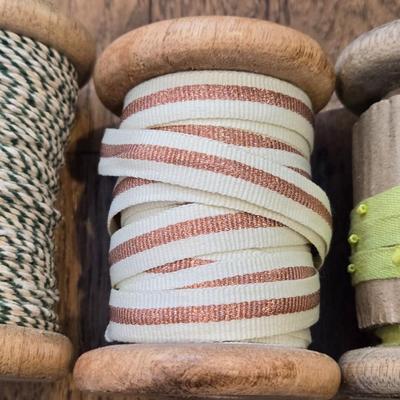 Trimmings & Baker's Twine on 4" Wood Spools