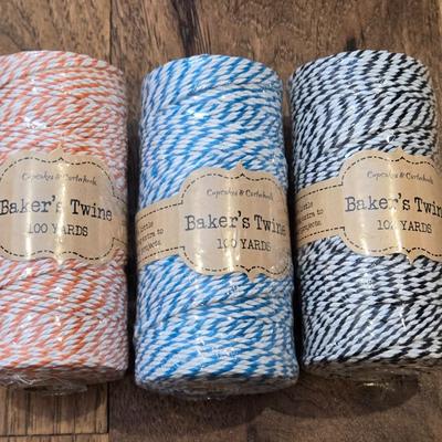 (3) New Baker's Twine