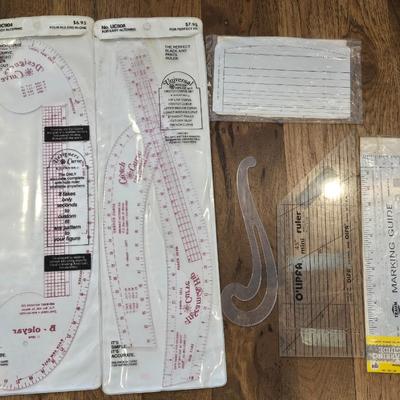 Lot of Sewing Rulers